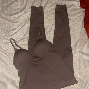 Mocha Seamless Jumpsuit ♡︎ SOLD